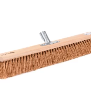 BawiTec Kokosbesen 50cm Mit Metall-Stielhalter Kokos Besen Naturbesen Feger Naturfaser Kehrbesen 11