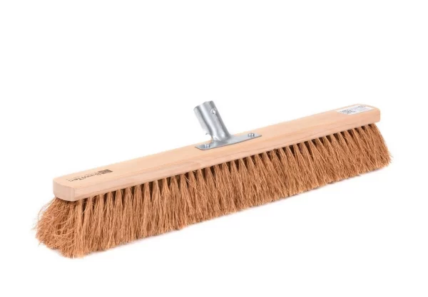 BawiTec Kokosbesen 50cm Mit Metall-Stielhalter Kokos Besen Naturbesen Feger Naturfaser Kehrbesen 3